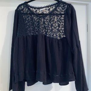 Black Long Sleeve Top